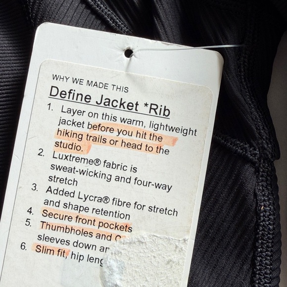 Lululemon Define Jacket *Rib - Picture 7 of 7